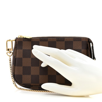 LOUIS VUITTON Damier Ebene Mini Pochette Accessories