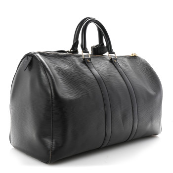 LOUIS VUITTON Epi Keepall 45 Black