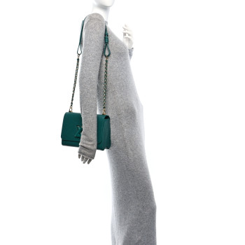 LOUIS VUITTON Epi Twist Shoulder Bag MM Emeraude