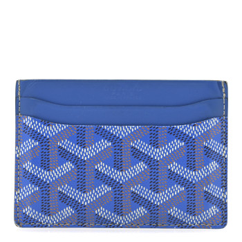 GOYARD Goyardine Saint Sulpice Card Holder Sky Blue