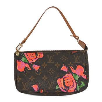LOUIS VUITTON Monogram Roses Pochette Accessories