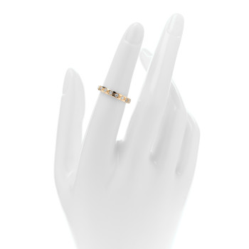 CHANEL 18K Yellow Gold Diamond Mini Coco Crush Ring 50 5.25