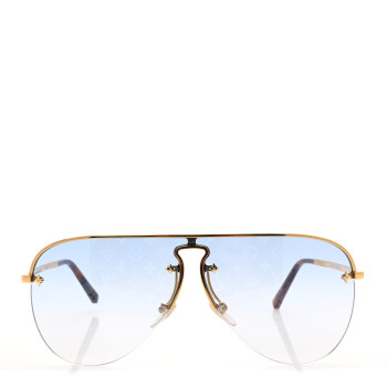 LOUIS VUITTON Grease Mask Sunglasses Z1470U Blue