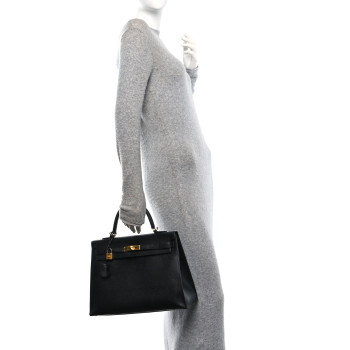 HERMES Epsom Kelly Sellier 35 Black