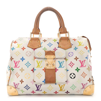 LOUIS VUITTON Monogram Multicolor Speedy 30 White