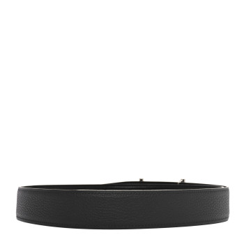HERMES Box Togo 38mm H d'Ancre Belt 90 36 Black Bleu Nuit