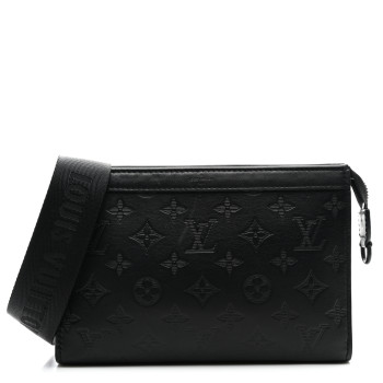 LOUIS VUITTON Calfskin Monogram Shadow Gaston Wearable Wallet