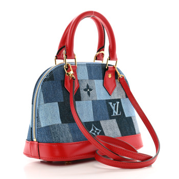LOUIS VUITTON Denim Damier Monogram Patchwork Alma BB