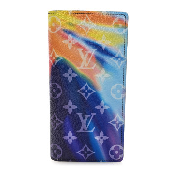 LOUIS VUITTON Monogram Sunset Brazza Wallet Multicolor