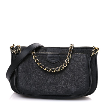 LOUIS VUITTON Empreinte Monogram Giant Multi Pochette Accessories Black
