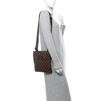 LOUIS VUITTON Damier Ebene Brooklyn Flat Pochette