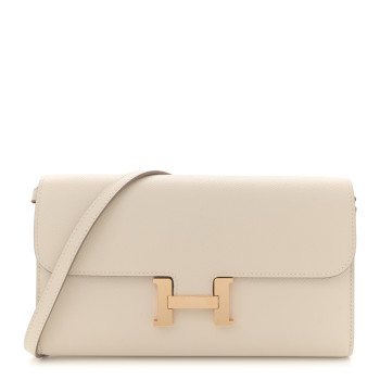 HERMES Epsom Constance Long To Go Wallet Craie