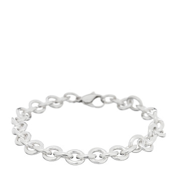 TIFFANY Sterling Silver Round Chain Link Bracelet