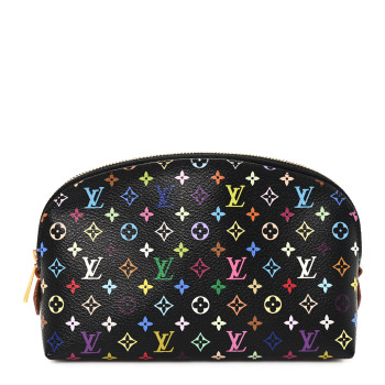 LOUIS VUITTON Monogram Multicolor Cosmetic Pouch Black Grenade