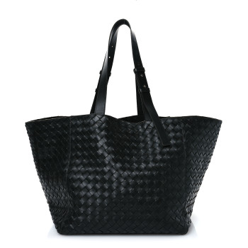 BOTTEGA VENETA Nappa Intrecciato Cube Tote Camping