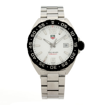 TAG HEUER Stainless Steel 41mm Formula 1 Quartz Watch White WAZ1111