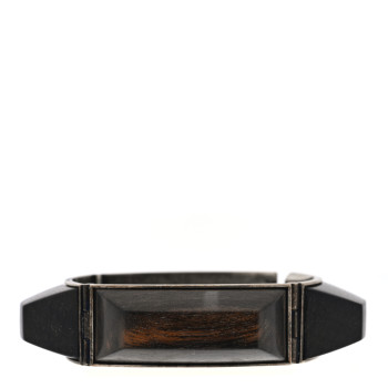 SAINT LAURENT Wooden Bracelet Black