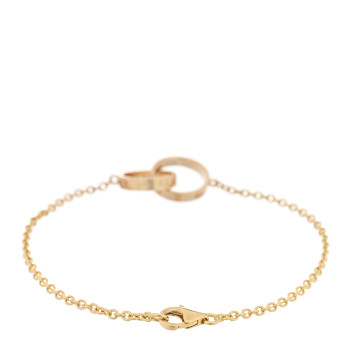 CARTIER 18K Yellow Gold Interlocking LOVE Bracelet