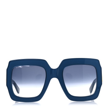 GUCCI Acetate Square Web Frame GG0178S Sunglasses Navy