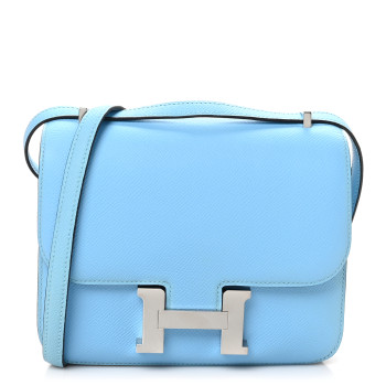 HERMES Epsom Constance 18 Celeste