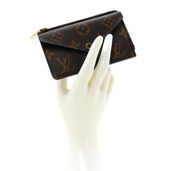 LOUIS VUITTON Monogram Recto Verso Card Holder Black