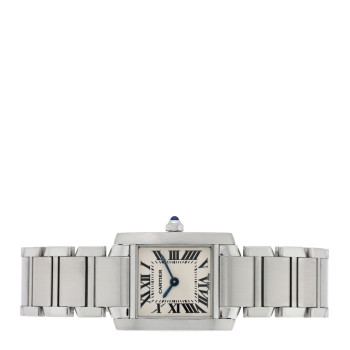 CARTIER Stainless Steel 20mm Tank Francaise Quartz Watch