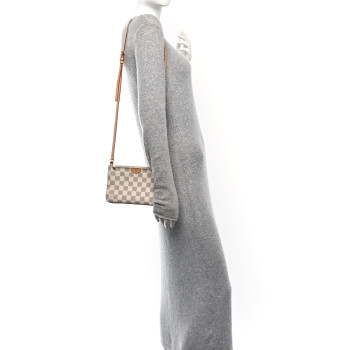 LOUIS VUITTON Damier Azur Double Zip Pochette