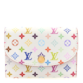 LOUIS VUITTON LV X TM Monogram Multicolor Rosalie Coin Purse White Kawaii Pink
