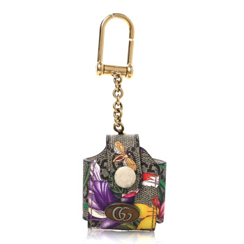 GUCCI GG Supreme Monogram Flora Ophidia Airpod Case Beige