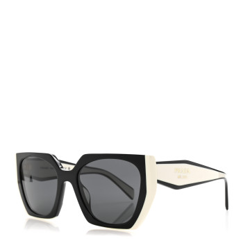 PRADA Acetate Sunglasses SPR 15W Black White