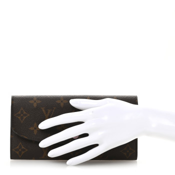 LOUIS VUITTON Monogram Emilie Wallet Rose Ballerine