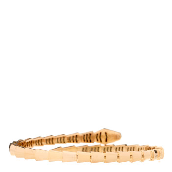 BULGARI 18K Rose Gold Diamond Serpenti Viper Bracelet