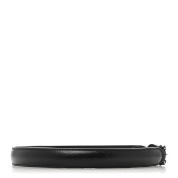 GUCCI Efesto Leather Womens Horsebit 15/23mm Belt 90 36 Black