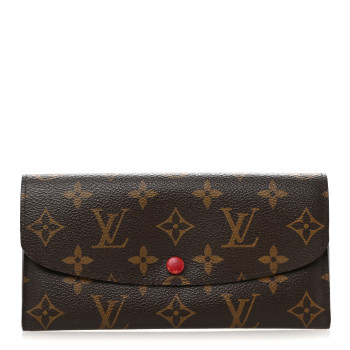 LOUIS VUITTON Monogram Emilie Wallet Fuchsia
