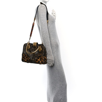LOUIS VUITTON Monogram Leopard Adele