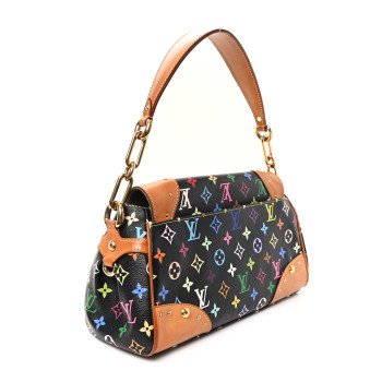 LOUIS VUITTON Monogram Multicolor Beverly MM Black