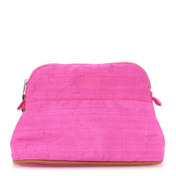 HERMES Silk Bolide Trousse De Voyage Cosmetic Case
