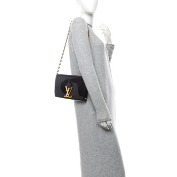 LOUIS VUITTON Patent Chain Louise GM Amarante