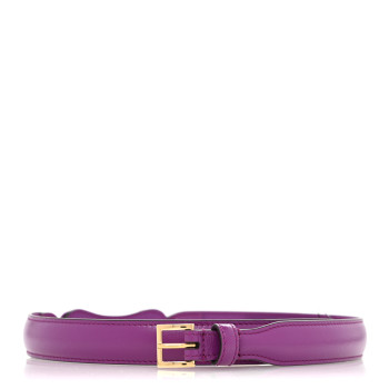 GUCCI Efesto Leather Womens Horsebit 15/23mm Belt 75 30 Purple