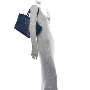 GUCCI Dollar Calfskin Small Swing Tote Classic Marine Deep Cobalt