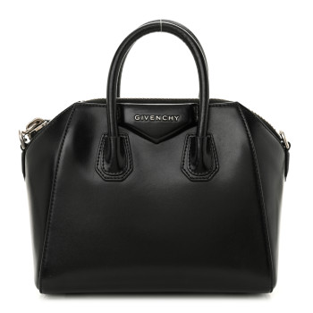 GIVENCHY Shiny Lord Calfskin Mini Antigona Black