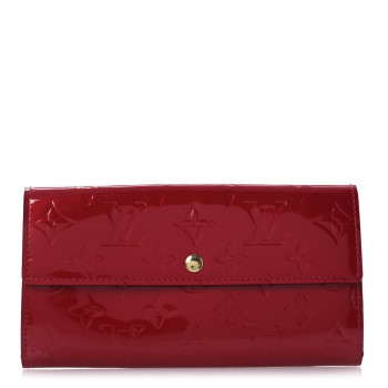 LOUIS VUITTON Vernis Sarah Wallet Pomme D'Amour