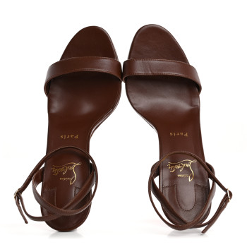 CHRISTIAN LOUBOUTIN Nappa Loubigirl 100 Sandals 40 Brown