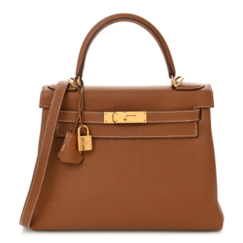 HERMES Togo Kelly Retourne 28 Gold