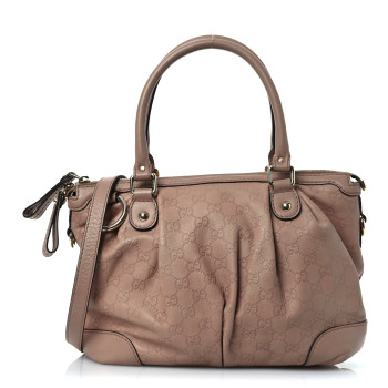 GUCCI Guccissima Medium Sukey Top Handle Bag Dusty Rose