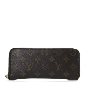 LOUIS VUITTON Monogram Clemence Wallet Fuchsia