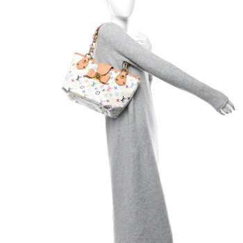 LOUIS VUITTON Monogram Multicolor Annie MM White