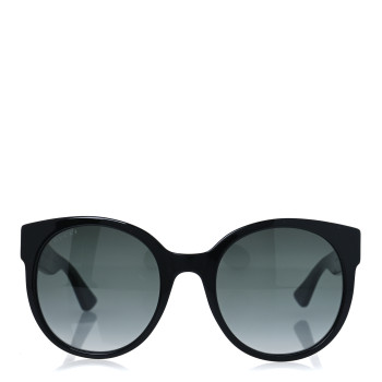 GUCCI Acetate Round Sunglasses GG 0035S Black