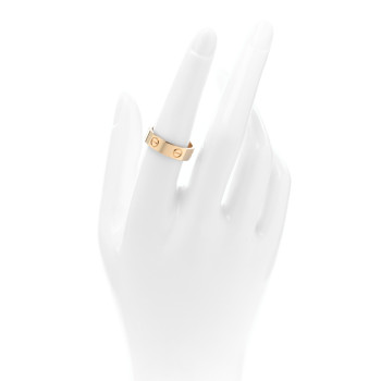 CARTIER 18K Yellow Gold 5.5mm LOVE Ring 55 7.25