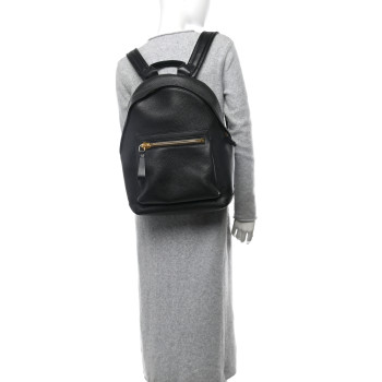 TOM FORD Grained Calfskin Buckley Backpack Black